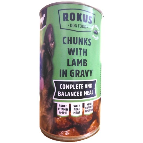 Rokus Canned Dog Food with Lamb 1240 Gr