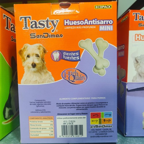 Hueso Antisarro Mini Xs.(2x12 Gr.) Tratamiento Dental Saludable