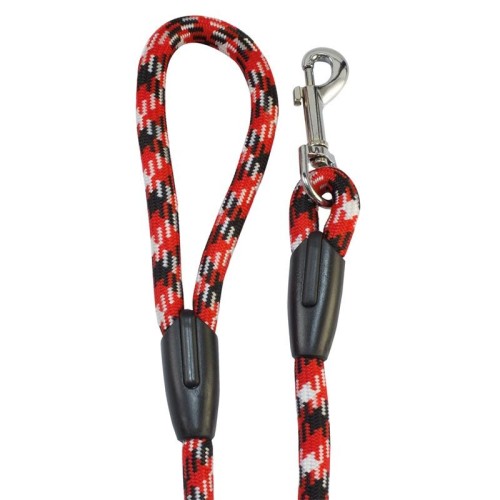 Black and Red Rope Lead 120x1.3cm