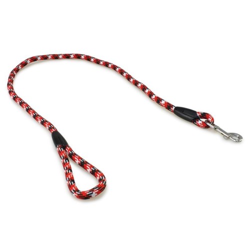 Black and Red Rope Lead 120x1.3cm