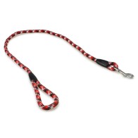 Black and Red Rope Lead 120x1.3cm