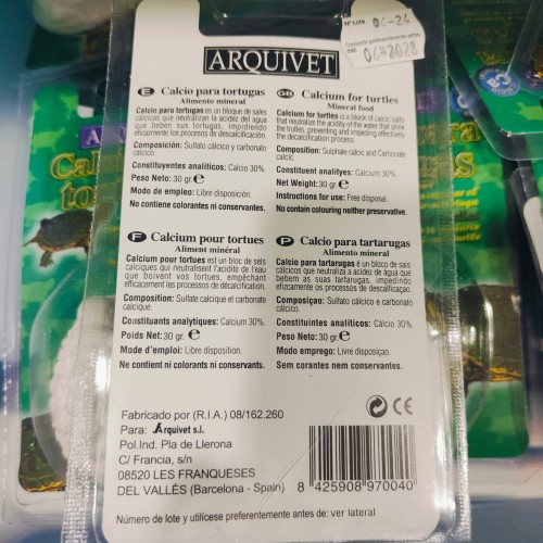 Calcium Block for Turtles 30gr Blister