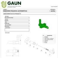 Bebedero Pajaros Automatico GAUN