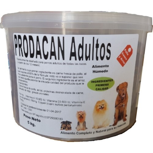 Prodacan Adultos 10 Kg. Saco A Granel Receta Natural