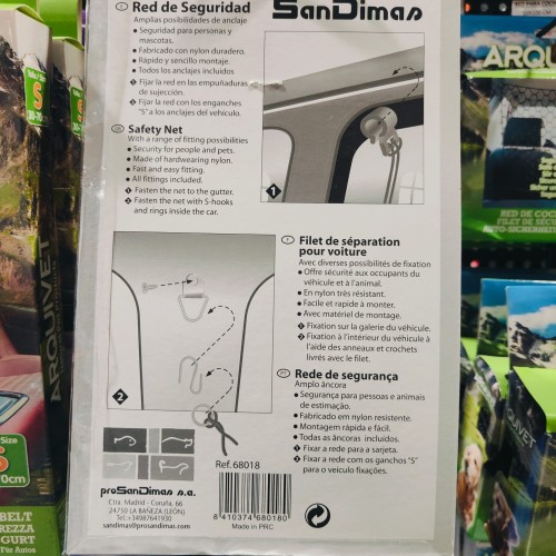 Red de Seguridad para Coche 84x64cm para Mascotas