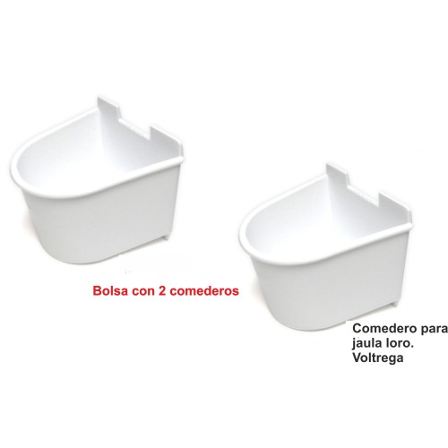 Comederos Plástico 2 Unidades para Aves