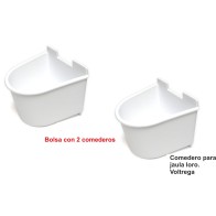 Comederos Plástico 2 Unidades para Aves