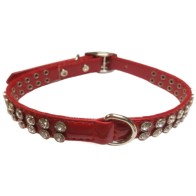 Elegant Black Leather Collar 12x350 for Dogs