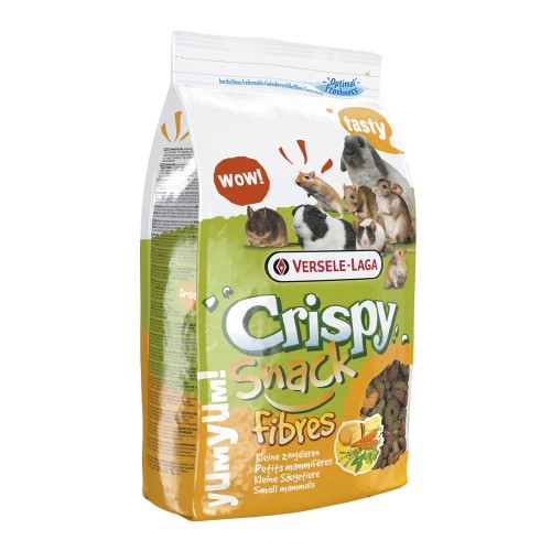 Crispy Snak Fibras 650g para Pequeños Mamíferos