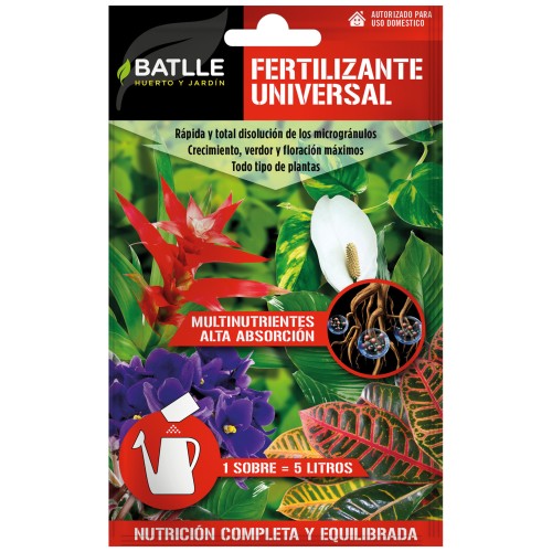 Fertilizante Universal Sobre para Nutrición Equilibrada de Plantas