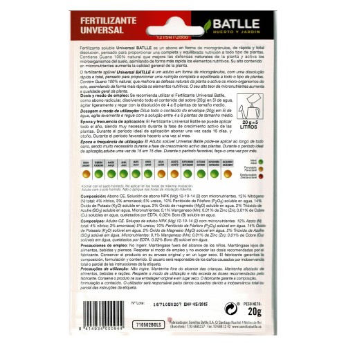 Universal Fertilizer Sachet for Balanced Plant Nutrition