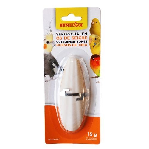 Hueso de Jibia con Enganche para Aves