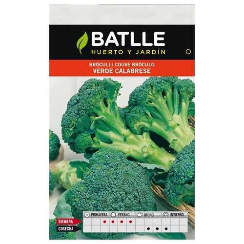 Broccoli Green Calabrese Seed Packet for Gardening