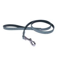 Braided Leather Leash Blue - Stylish and Durable
