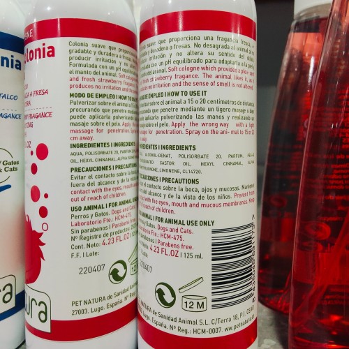 Strawberry Cologne 125ml for Pets