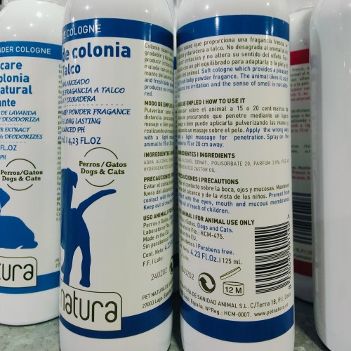 Colonia Talco 125ml Petnatura