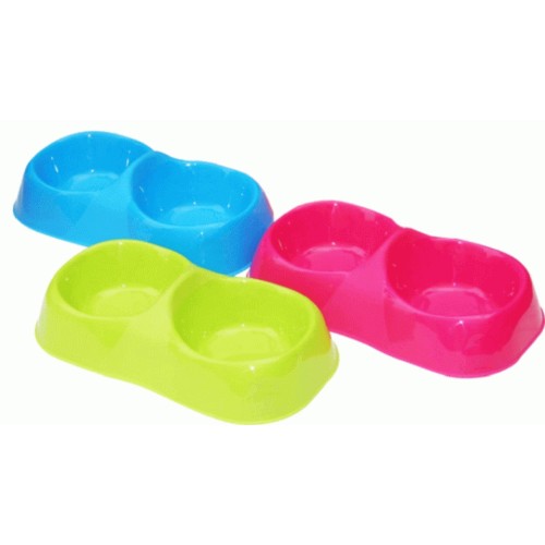 Double Neon Feeder 800ml Pink