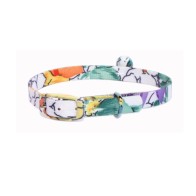 Collar Gato Estampado con Cascabel (10x300) Verde