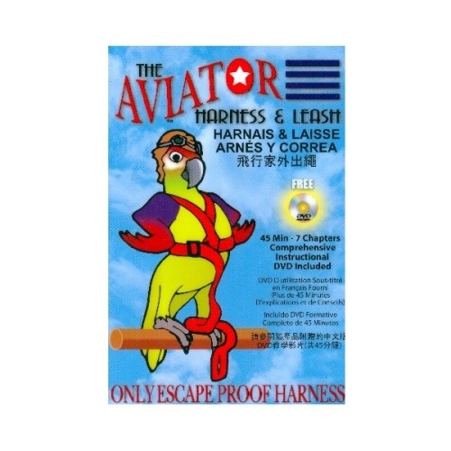 Arnés Aviador para Loros Sun Parrots Equipamiento Seguro para Exterior