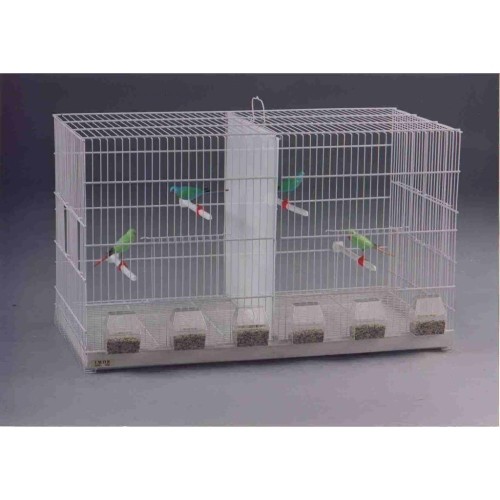 B-3 Breeding Cage with Two Compartments and Individual Feeders