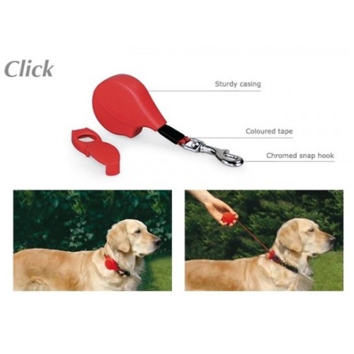 Correa Flexi Click 2 Roja 0.5m