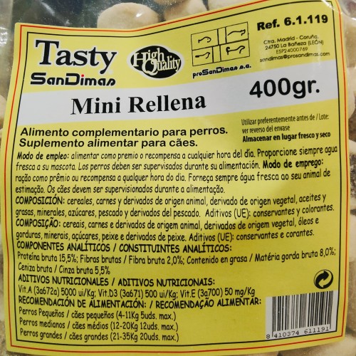Galletas Tasty Mini Rellenas 400 Gr.san Dimas