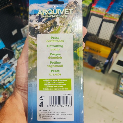 Arquivet Snag-Free Dog Comb for Long Hair