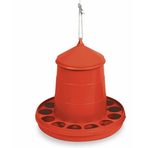 Red Plastic Feeder for Birds 2kg