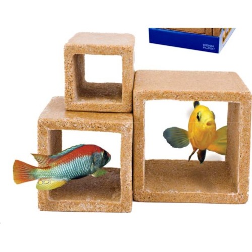 Set de 3 Cubos Escondite para Acuarios
