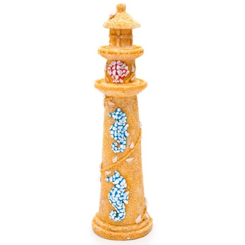 Seahorse Lighthouse Aquarium Decor
