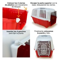 Pratiko Pet Carrier 48x31.5x43 Cm