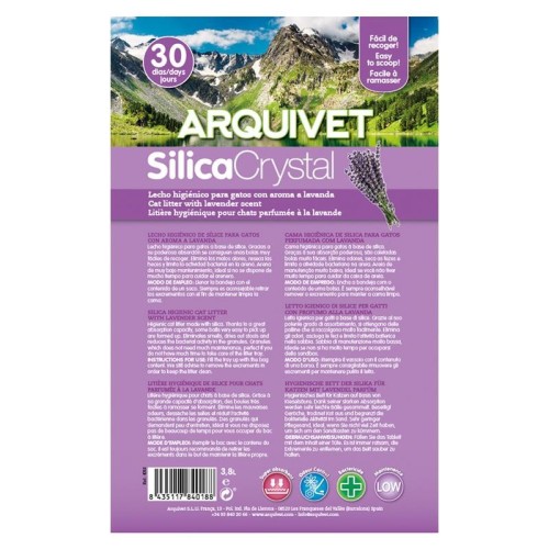 Perlitas Arquicrystal 3,8 L Lavanda - Arena Avanzada para Gatos