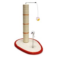 Scratching Post with Rat and Ball for Cats