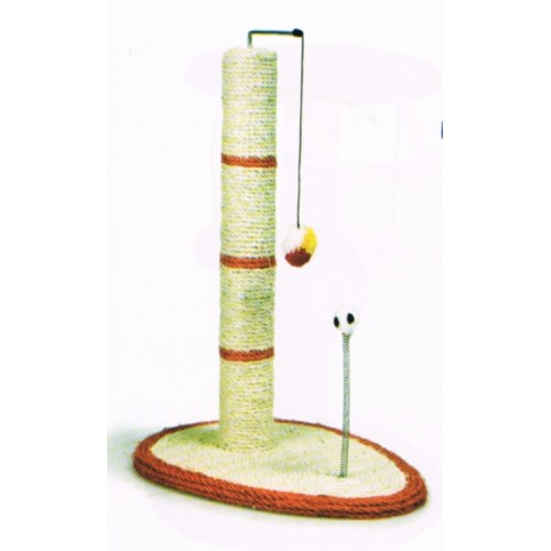 Scratching Post with Rat and Ball for Cats