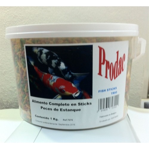 Sticks para Peces de Estanque Prodac 1 Kg Nutrición Completa