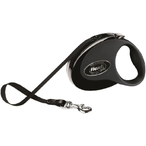 Correa Flexi Collection Cinta 5 Mts. Negra