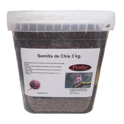 Chia (Salvia Hispanica) Tarrina 550 Gr.