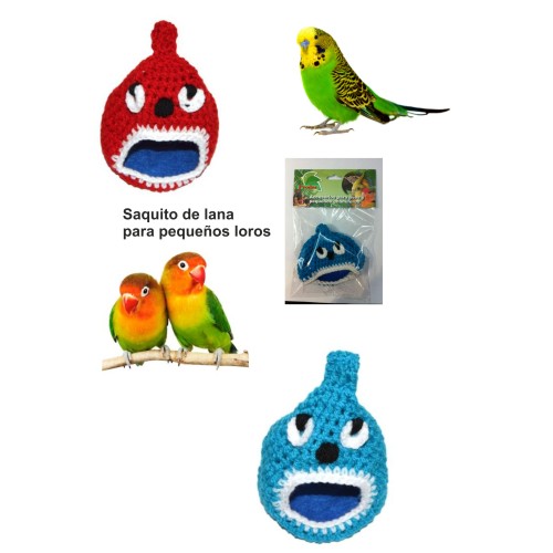 Wool Pouch for Small Parrots Comfortable Hideaway