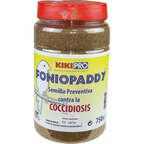 Foniopaddy Kiki Bote 750gr. Prevención Parásitos Aves