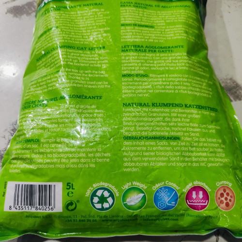 Natural Cat Litter 5 Lts. Arquivet