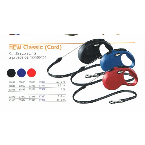 Flexi Nuevo Classic XS Cuerda 3mts Azul