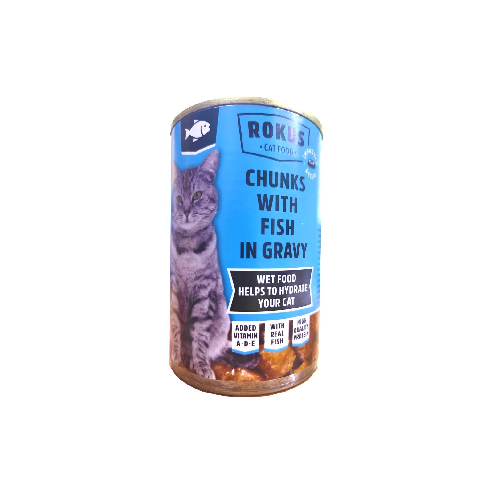 Lata Gatos Ternera Rokus 410 Gr. Lata Gatos Ternera Rokus 410 Gr.