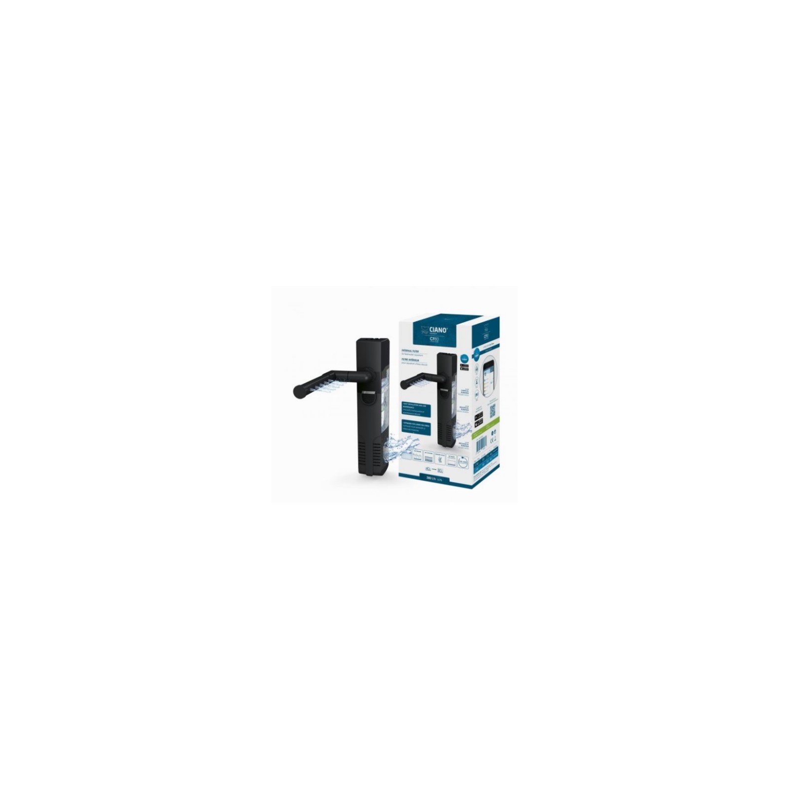 Filtro Interior Ciano Cf40 200 l/h para Acuarios Filtro Interior Ciano Cf40 200 l/h para Acuarios