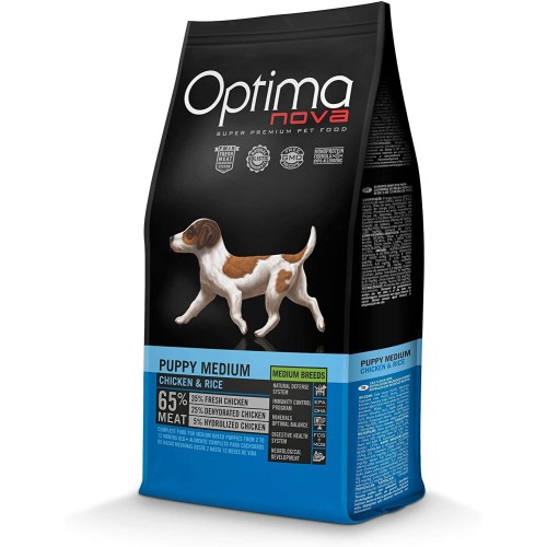 Optima Nova Puppy Medium Alimento para Perros Pollo 12 Kg