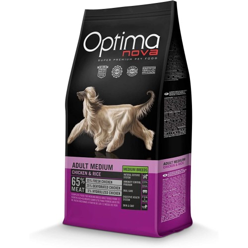 Optima Nova Adult Medium Pollo/arroz 12Kg