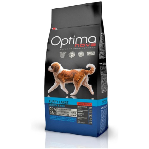 Optima Nova Puppy Large Chicken Rice 12 Kg