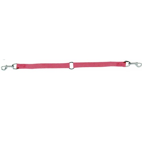 Black Nylon Coupler for Two Dogs