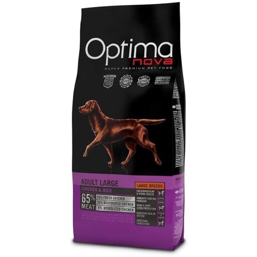 Optima Nova Pollo Arroz para Perros Grandes 12Kg
