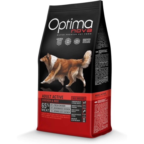 Optima Nova Adult Active Chicken Rice 12 Kg