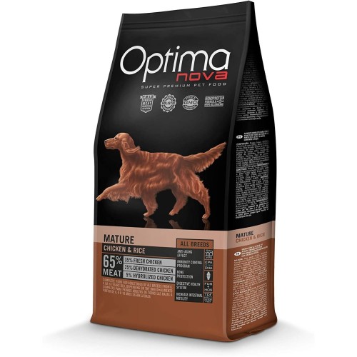 Optima Nova Adult Mature Pollo Arroz 2 Kg